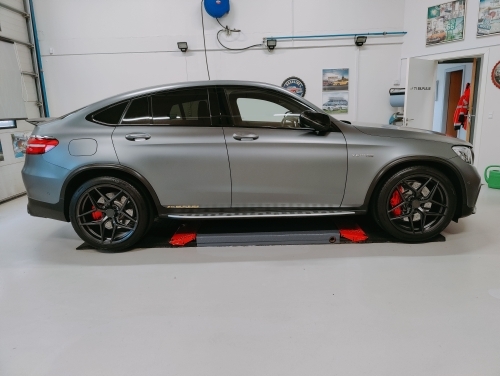 Mercedes AMG med keramisk coating behandling og beskyttet mat lak